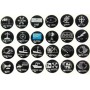 Set Of 24 Self-Adhesive Function Labels F/Panels