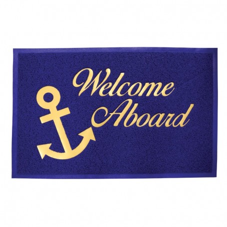 Alfombra Bienvenida Azul Pvc 40X60Cm