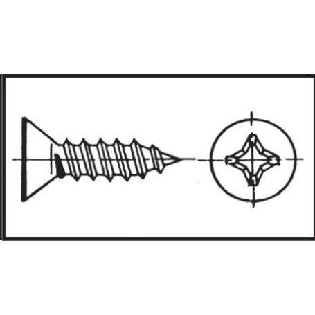Tornillo Cabeza Avellanada Inox 4.2X19Mm