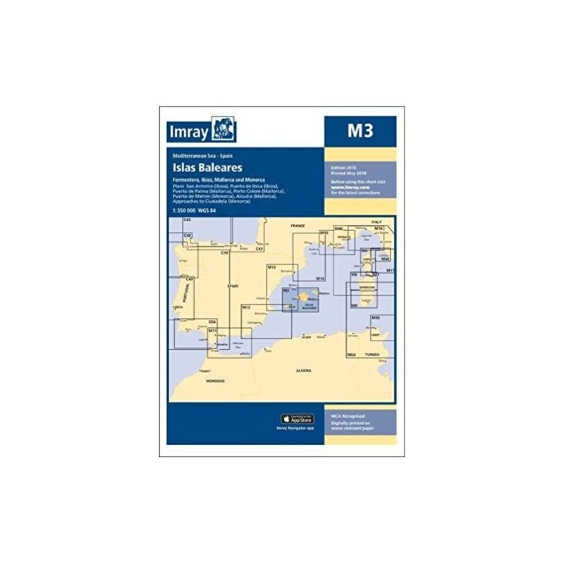 Imray chart m3: balearic islands
