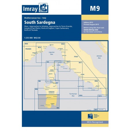 Imray chart m9: south of sardegna