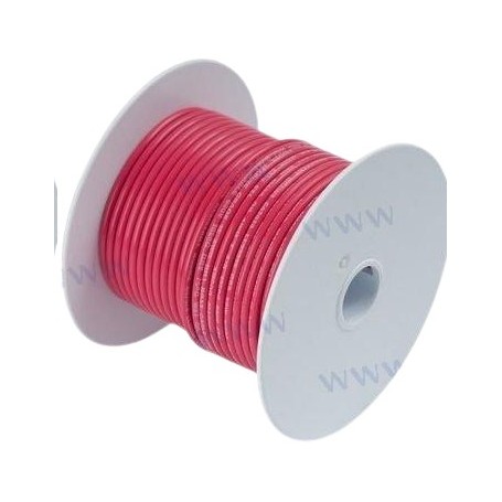 Tinned copper wire 10awg 5mm² red per meter ancor marine