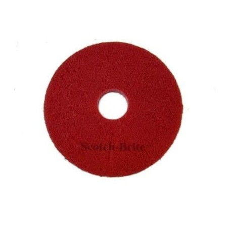 3m round pad for scrubbing red 432mm x unit