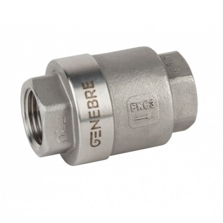 Single disk check valve, threaded ends S.Steel 1"1/4