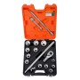 BAHCO 3/4" Drive Socket set with metric hex profile 17 Pcs
