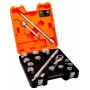 BAHCO 3/4" Drive Socket set with metric hex profile 17 Pcs