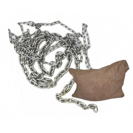 Calibrated galvanized chain 8mm din766 (per 100 meters)