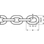 Calibrated Inox 316 Chain ISO 4565/DIN 766 Ø8mm (50m)