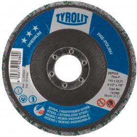Tyrolit 742384 Premium Polishing Disc, Fine-, 125 mm x 22.23