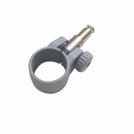 Pillow block holder inox pin, grey, 35mm