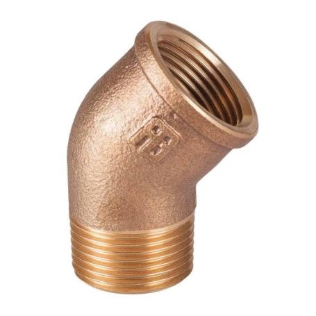 Bronze elbow m-f 45º 1"guidi