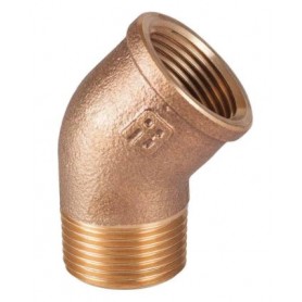 Bronze elbow m-f 45º 1"1/4 gd