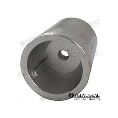 Anodo zinc punta eje  45mm chaveteado Tecnoseal