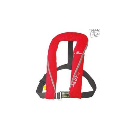 Chaleco Salvavidas Inflable automático Pilot 165N rojo