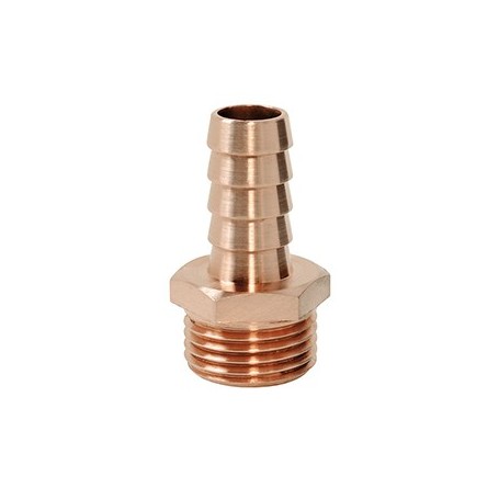 M. bronze hose connector 1/2" x 16