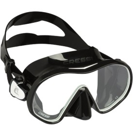 Cressi Máscara de buceo F-dual negro-blanco