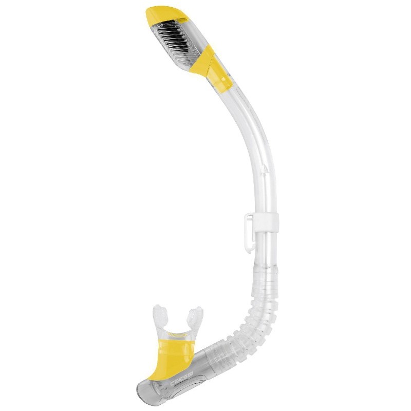 Cressi Snorkel Dry junior transp.-yellow