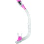 Cressi Snorkel Dry junior transp.-pink