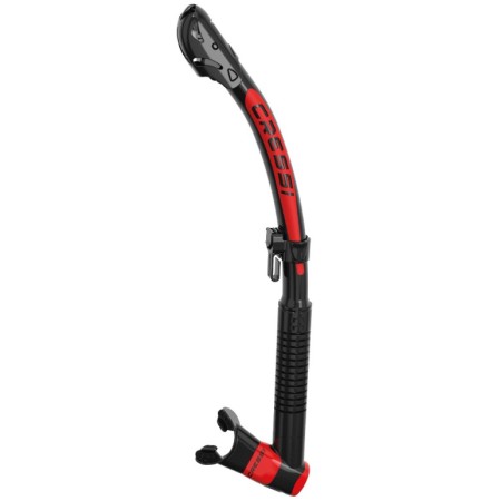 Cressi Snorkel Itaca ultra dry dark-rojo