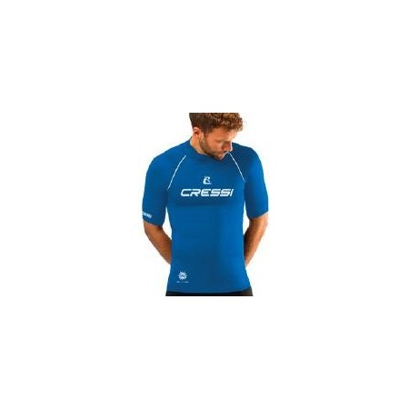 Cressi Shirt Rashguard  uomo m/corta blue marino xs/1