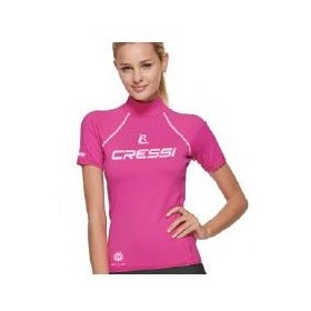 Cressi Camiseta Rashguard  donna m/corta fucsia l/4