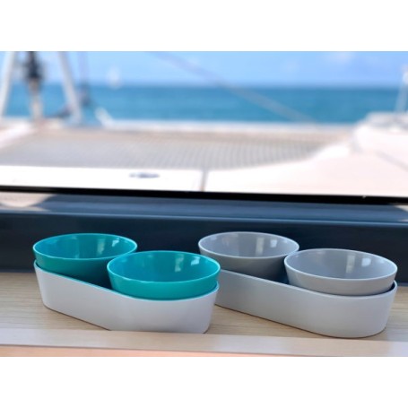 Marine Business Set Aperitivo Melamina Summer - Acqua, 3 Pzas