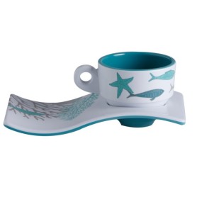 Marine Business Set Café Melamina Antideslizante Coastal, Set 6 Pzas