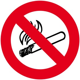 Pegatina de PVC ''No fumar'', Diám. 135mm
