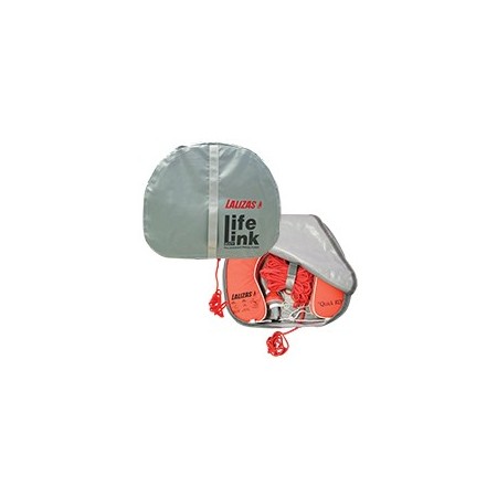 Conjunto de boyarín 'Quick RD' naranja, Luz de salvavidas 71325, cuerda de 30m, funda gris