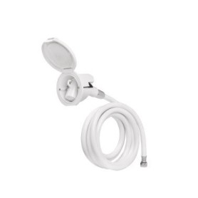 Ducha Blanca Redonda Manguera 3 Mts.  R-4