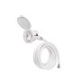 Ducha Blanca Redonda Manguera 3 Mts.  R-4