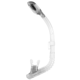 Cressi Tubo Dry junior transp.-plata