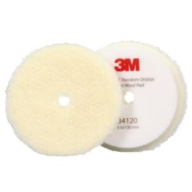 3M Perfect-It rotorbital polishing wool beret, 130 mm, white, 34120 (2u)