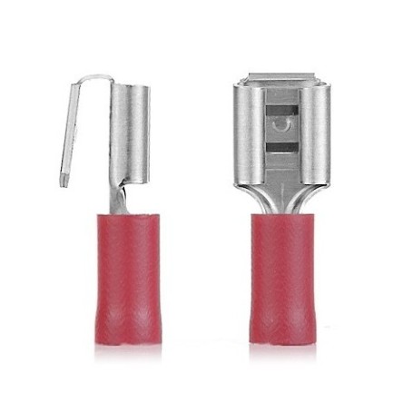 Wurth Insulating Faston female 6.3x0.8mm Red 0.5-1.5mm