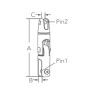Stainless Steel 316 Double Swivel Anchor Connection 850kg