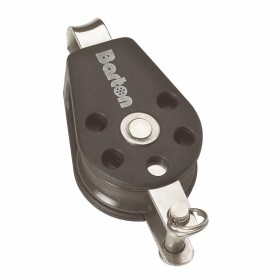 Barton Polea con Cojinete Simple de Ojo Fijo y Mordaza 45mm Tamaño 3