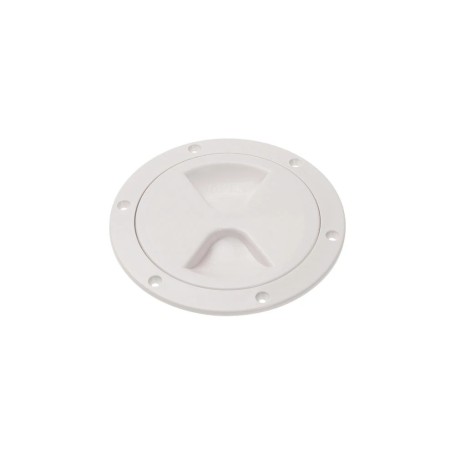 Barton Screw Inspection Plate 5" White