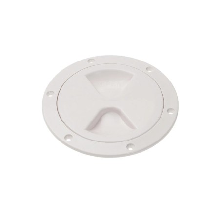 Barton Screw Inspection Plate 6" White