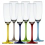 Copa Champagne  Ecozen Antideslizante Party Colores 6pzas