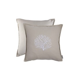 Cojín Bordado Relleno Aruba  Sand 45x45 Set 2 Pzas
