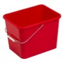 Cubeta plástico rojo de 14L