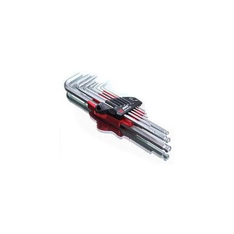Wurth ALLEN Key Ball Head Zebra Hexagonal 9 Pieces 1,5-10mm