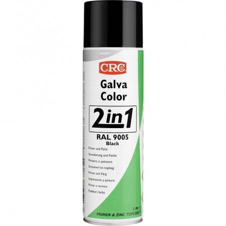 Spray 2 in 1 galvacolor ral 9005 crc, black, 500ml