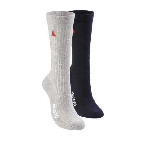 Musto Ess 2 Pack  Sock Grey Melange / True Navy M
