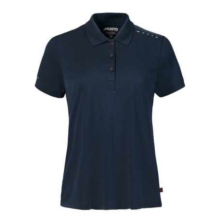 Musto W Evo Crew Sunblock Ss Polo Navy 12