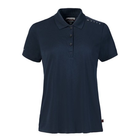 Musto W Evo Crew Sunblock Ss Polo Navy 18