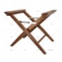 ARC Marine Oiled Teak Folding Stool