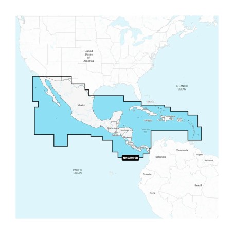 Navionics+ Nautical Chart Central America and the Caribbean