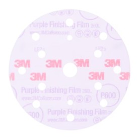 3M Hookit Finishing grinding disc with purple film backing 260L, 150 mm, 15 holes, P600, 51156
