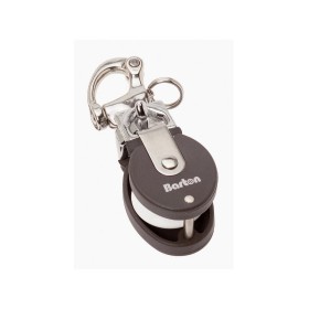 Barton Pulley with snap hook 12 mm